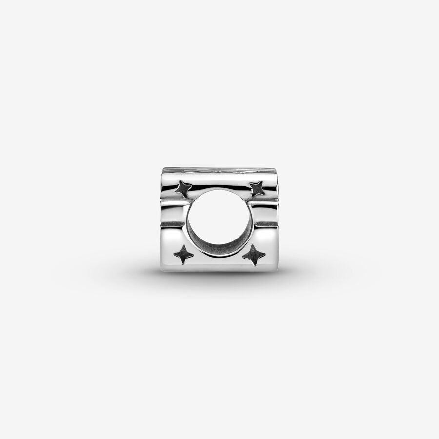 Star Wars Silver 3D Logo Charm