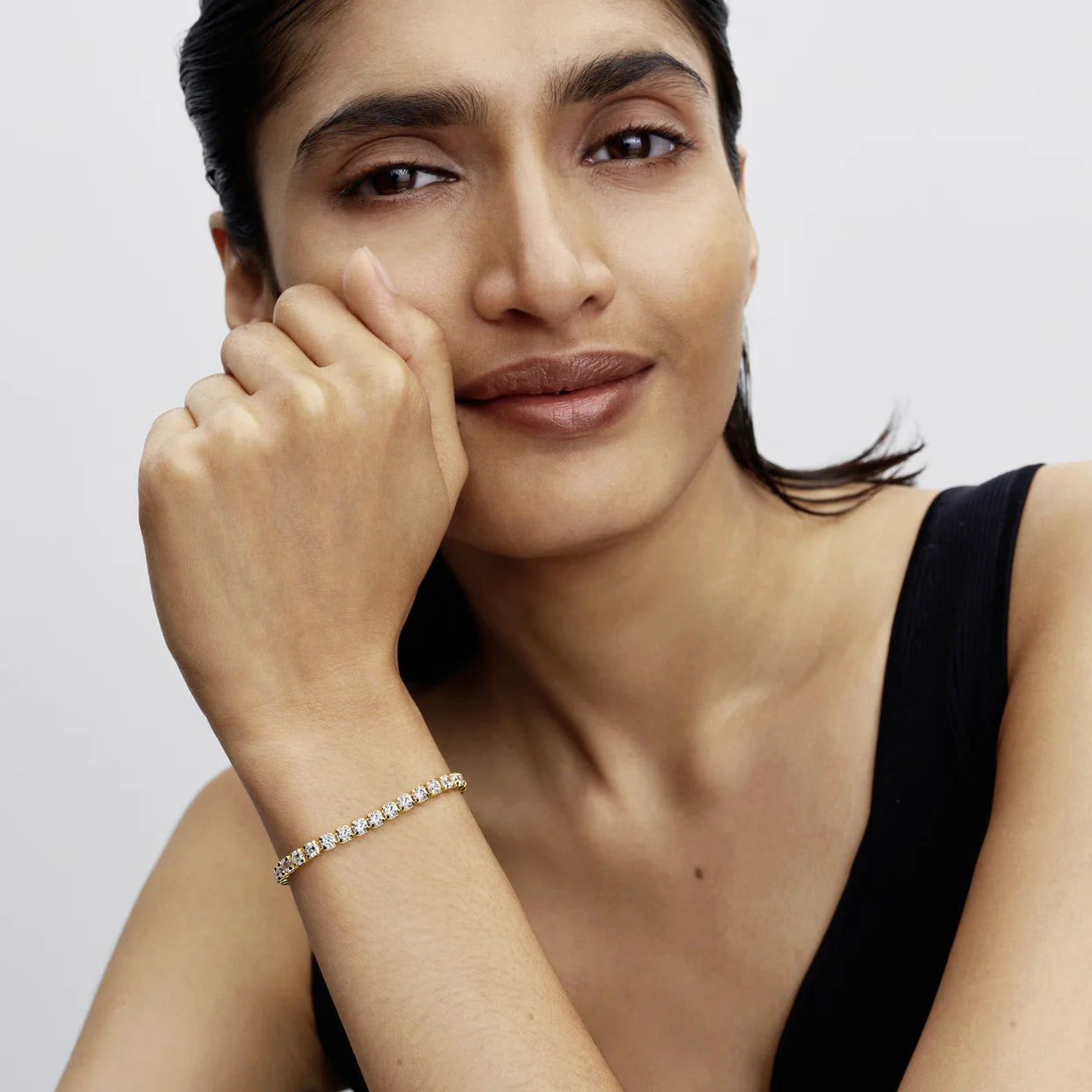 Sparkling Tennis Bracelet 14k gold