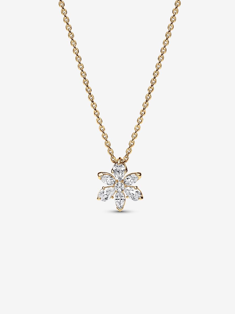 Sparkling Herbarium Cluster Pendant Necklace
14k gold plating