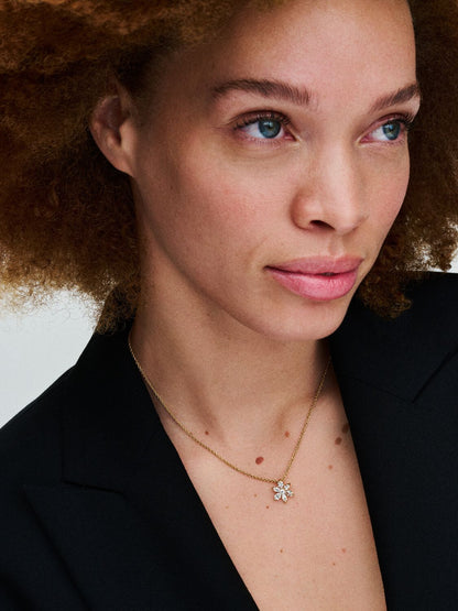 Sparkling Herbarium Cluster Pendant Necklace
14k gold plating