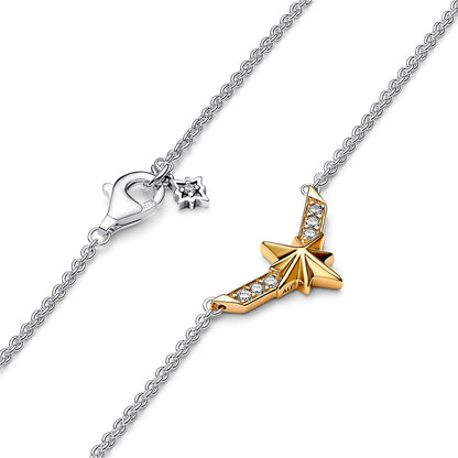 Marvel Captain Marvel Octogram Star Two-Tone Pendant Necklace