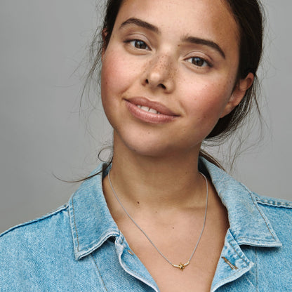 Marvel Captain Marvel Octogram Star Two-Tone Pendant Necklace