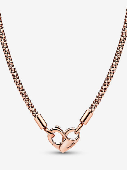 Pandora Moments Studded Chain Necklace
14k rose gold plating