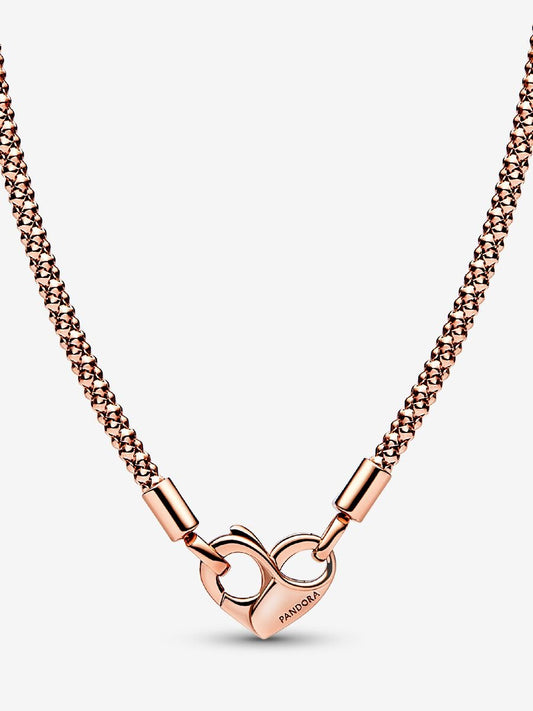 Pandora Moments Studded Chain Necklace
14k rose gold plating