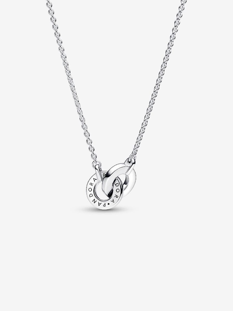 Pandora Signature Intertwined Pavé Pendant Necklace