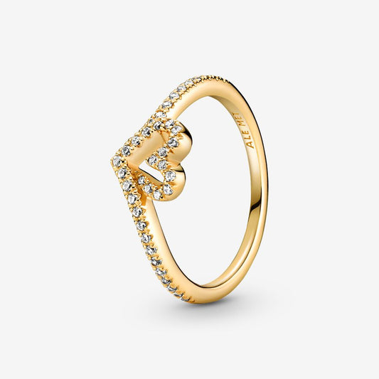 Pandora Timeless Wish Sparkling Heart Ring
14k gold plating