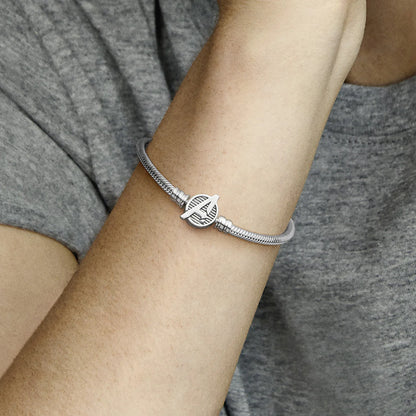 Pandora Moments Marvel The Avengers Logo Clasp Snake Chain Bracelet