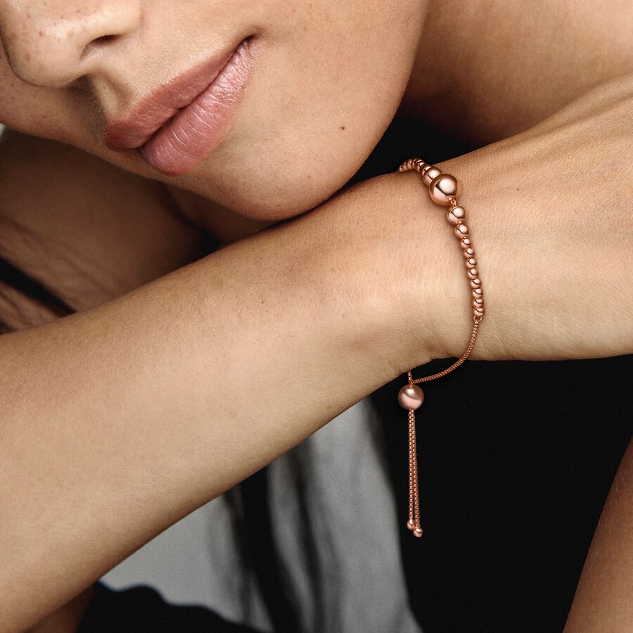 String of Beads Slider Bracelet
