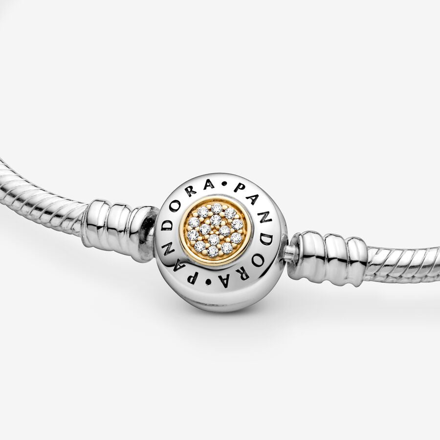 Pandora Moments Bracelet in Sterling Silver & [14K Yellow Gold]