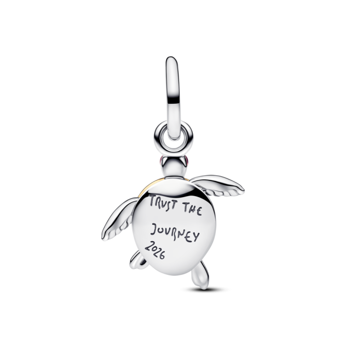 2026 Pink Sea Turtle Lab-grown Diamond Dangle Charm