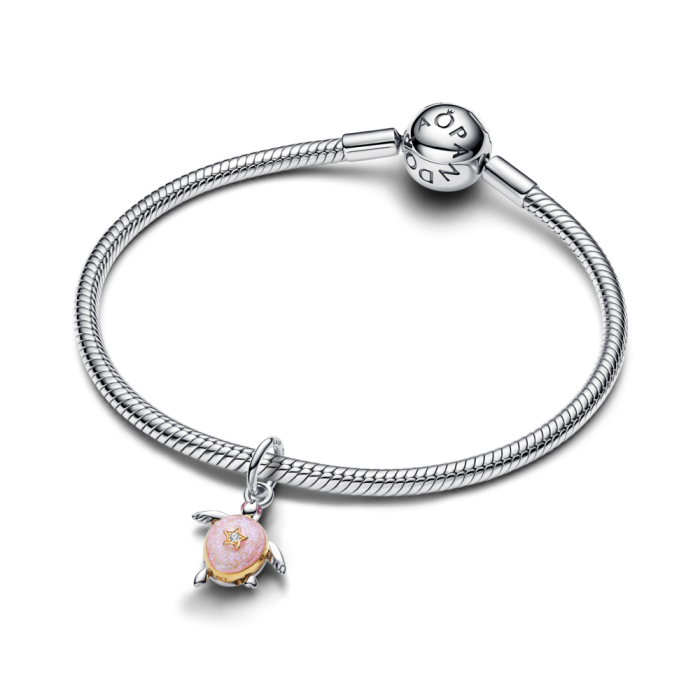 2026 Pink Sea Turtle Lab-grown Diamond Dangle Charm
