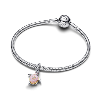 2026 Pink Sea Turtle Lab-grown Diamond Dangle Charm