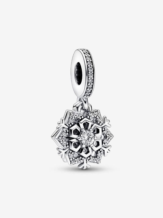 Sparkling Snowflake Double Dangle Charm
Sterling silver
