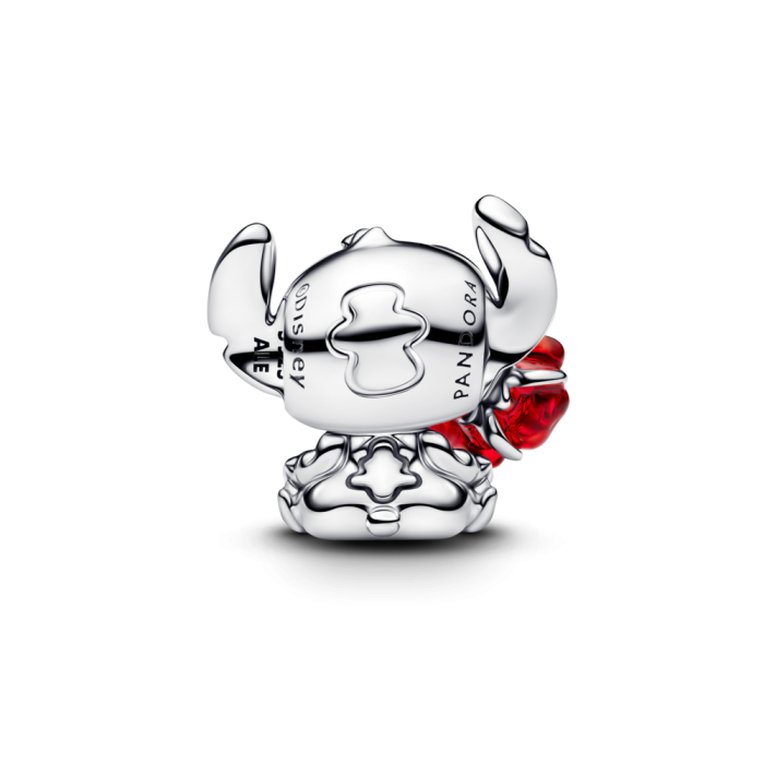 Pandora Disney Stitch Rose Murano Glass Charm