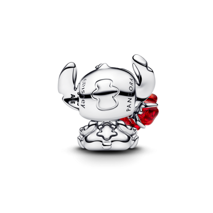 Pandora Disney Stitch Rose Murano Glass Charm