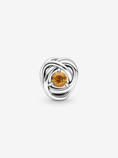 November Birthstone Eternity Circle Charm
Sterling silver