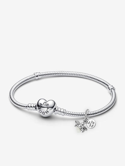 Glow-in-the-dark Firefly Dangle Charm & Bracelet Gift Set