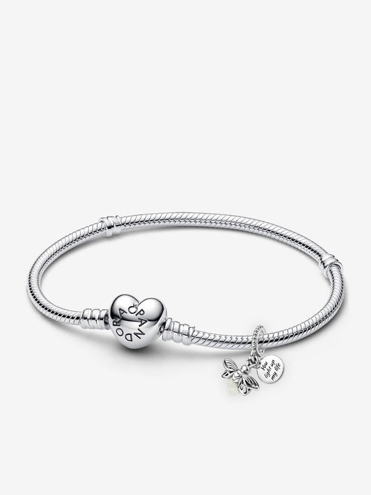 Glow-in-the-dark Firefly Dangle Charm & Bracelet Gift Set