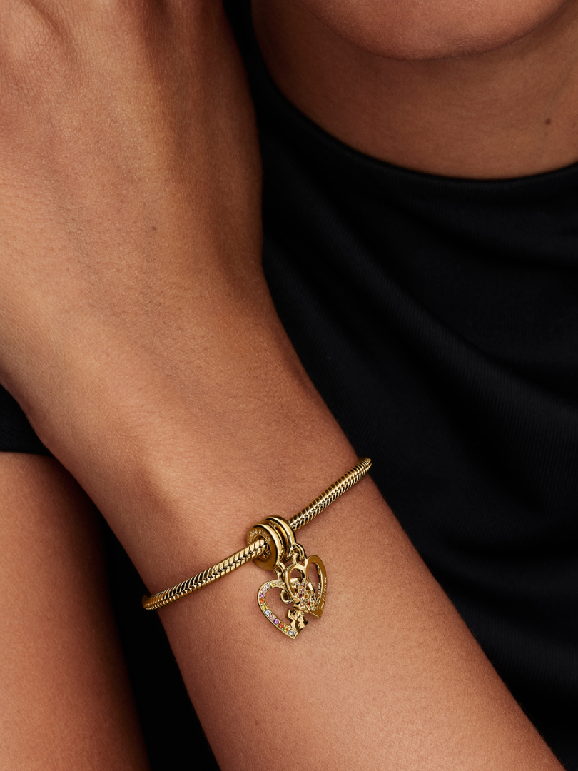 NEW | LIMITED EDITION | Splittable Puzzle Piece Hearts Dangle Charm
14k gold plating