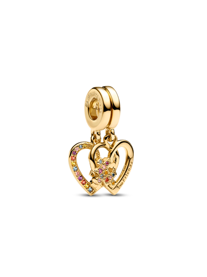 NEW | LIMITED EDITION | Splittable Puzzle Piece Hearts Dangle Charm
14k gold plating