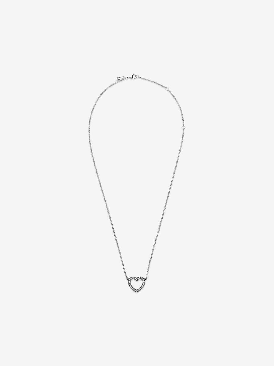 Sparkling Open Heart Necklace