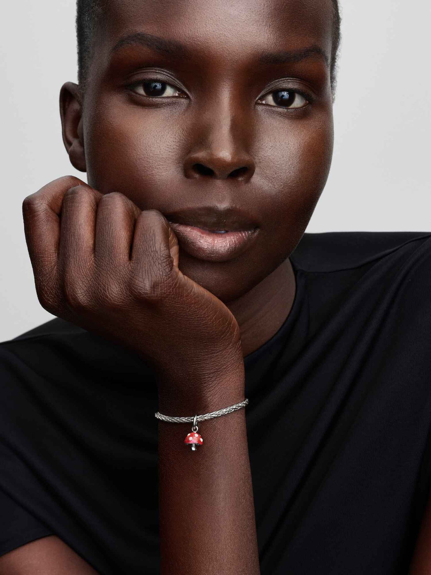 Pandora Glow-in-the-dark Mushroom Dangle Charm