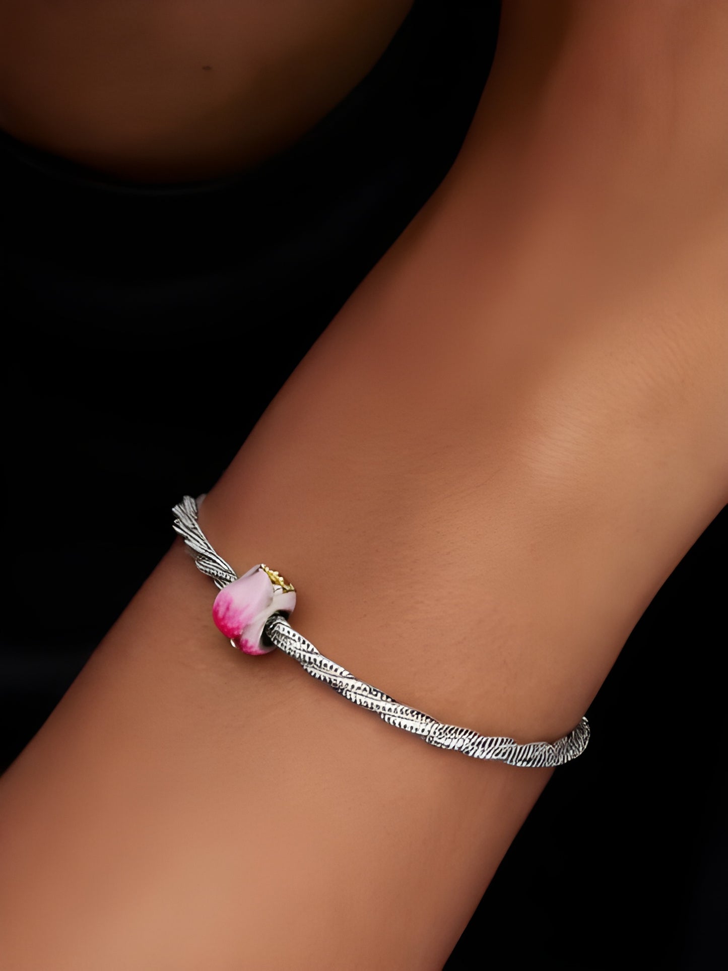 Pandora Pink Tulip Charm