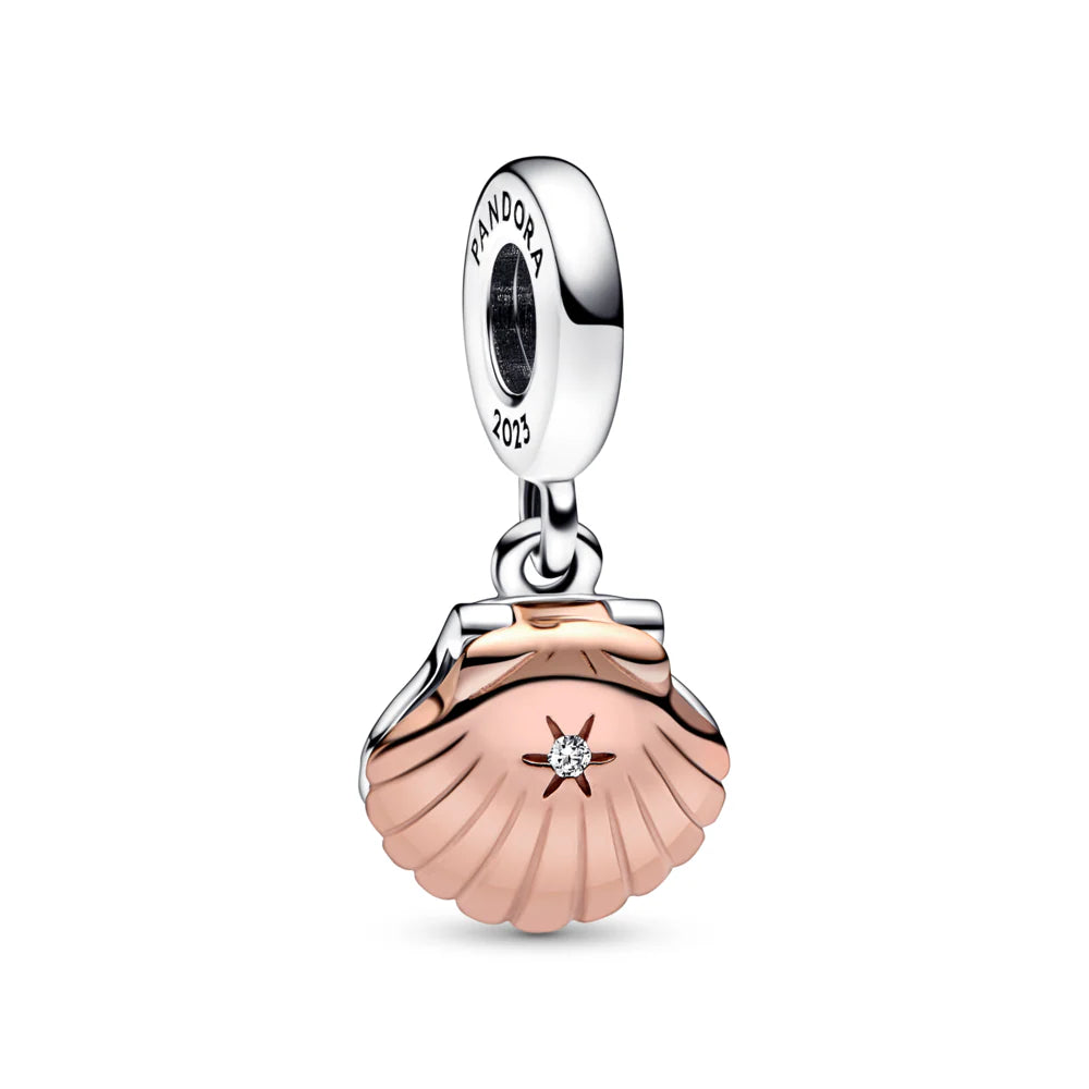 Pandora Club 2023 Seashell & Treated Freshwater Cultured Pearl Dangle Charm