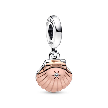 Pandora Club 2023 Seashell & Treated Freshwater Cultured Pearl Dangle Charm