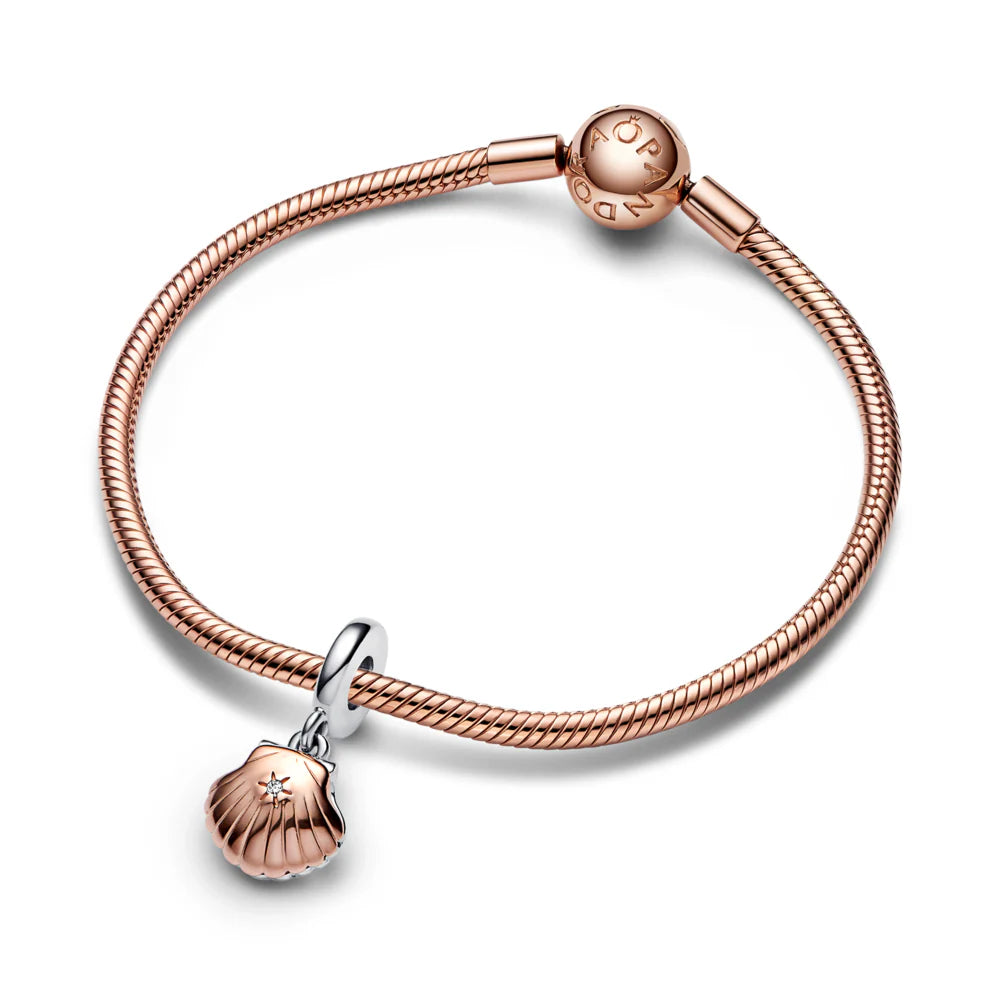 Pandora Club 2023 Seashell & Treated Freshwater Cultured Pearl Dangle Charm