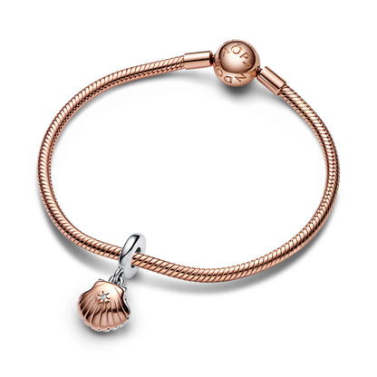 Pandora Club 2023 Seashell & Treated Freshwater Cultured Pearl Dangle Charm