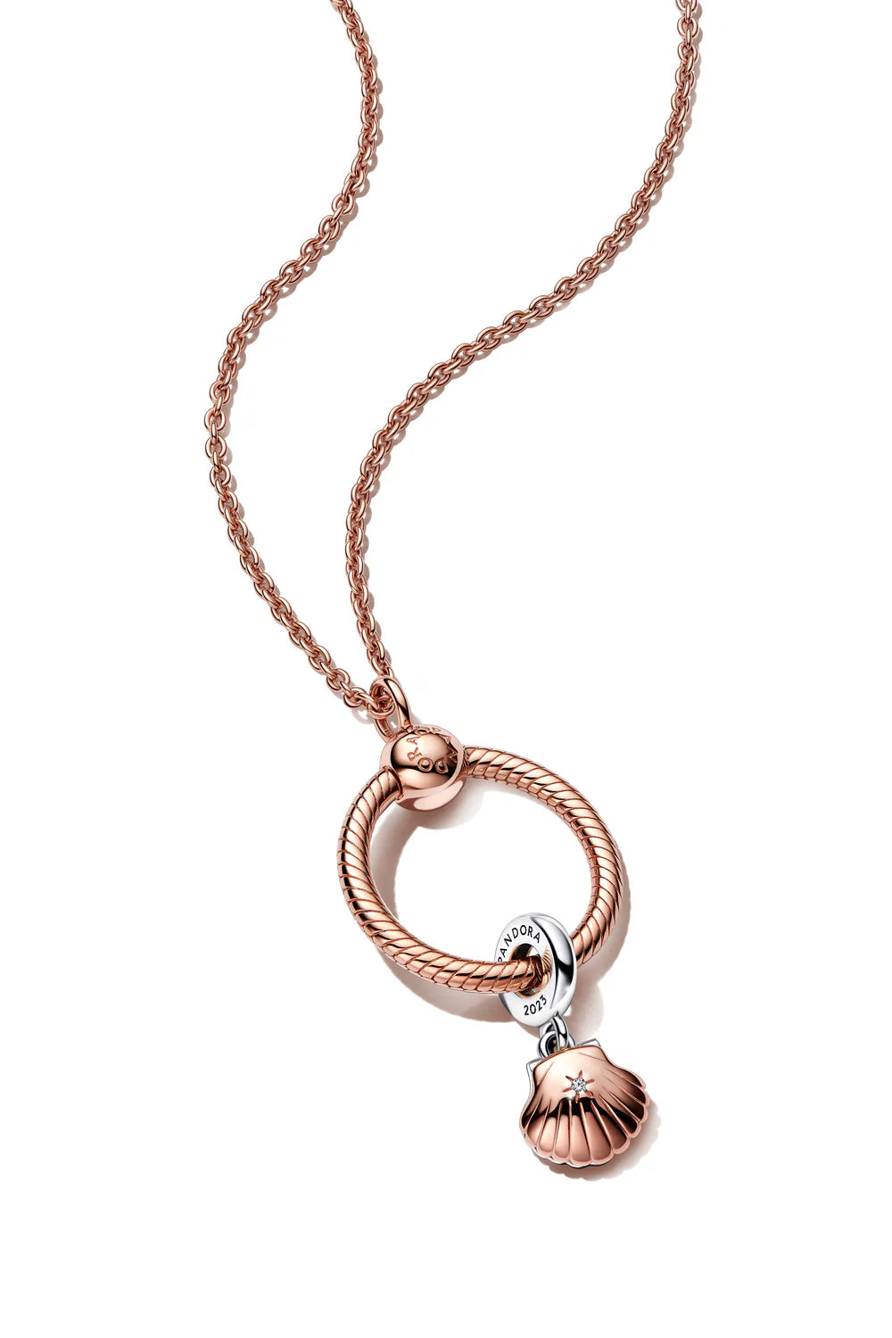 Pandora Club 2023 Seashell & Treated Freshwater Cultured Pearl Dangle Charm