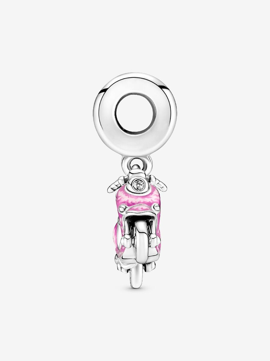 Pink Scooter Dangle Charm
Sterling silver