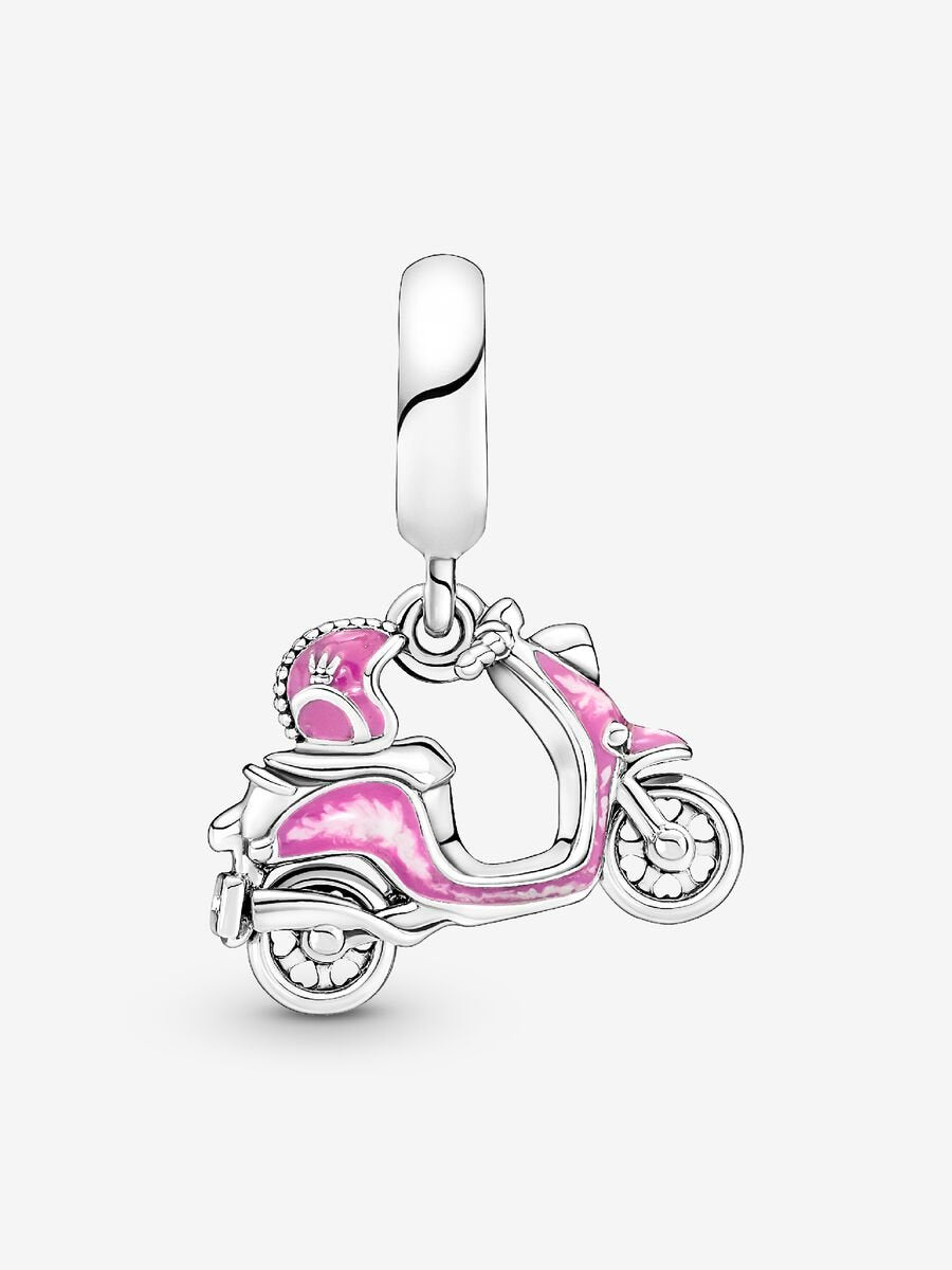 Pink Scooter Dangle Charm
Sterling silver