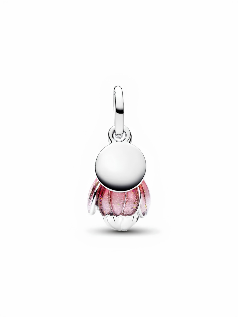 Two-Tone Blooming Flower Dangle Charm