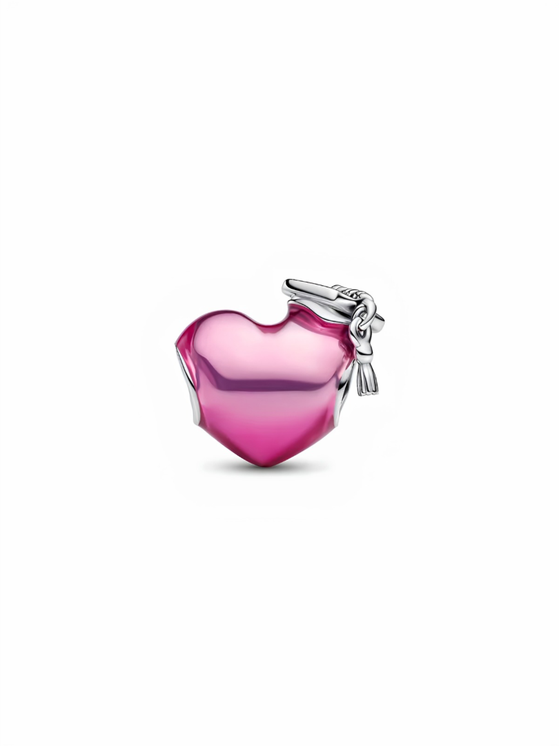 Graduation 2026 Pink Heart Charm