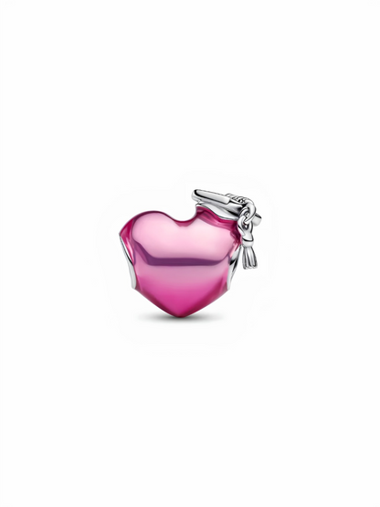 Graduation 2026 Pink Heart Charm