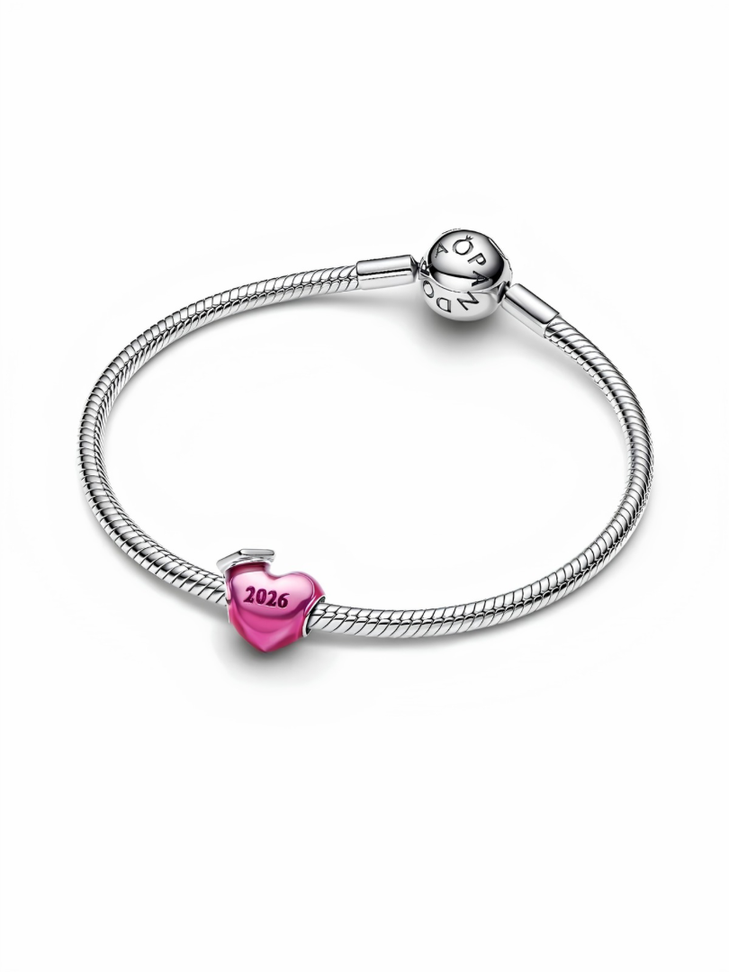 Graduation 2026 Pink Heart Charm