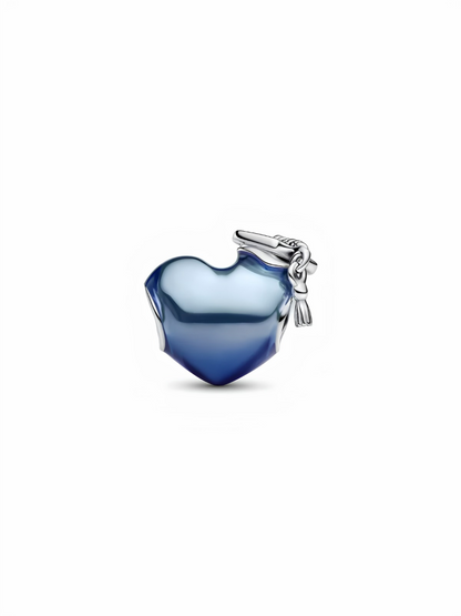 Graduation 2026 Blue Heart Charm