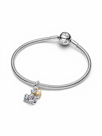 Disney Aristocats Duchess & Kittens Dangle Charm