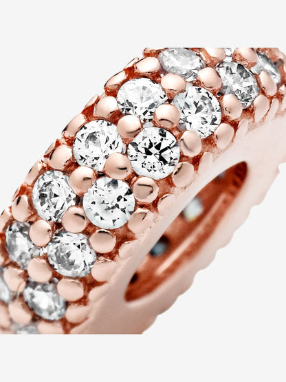 Clear Sparkle Spacer Charm