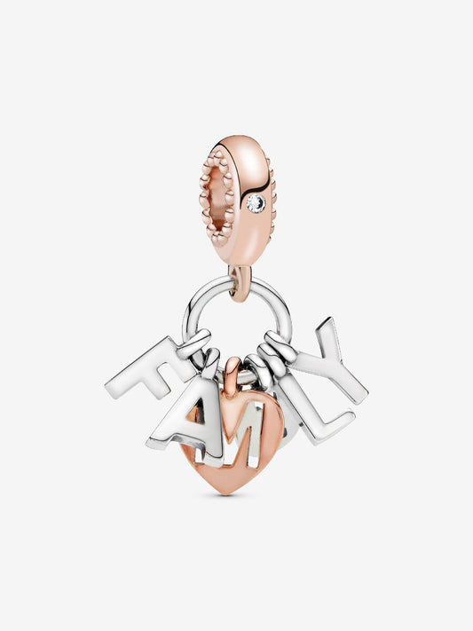 Family Letters Dangle Charm