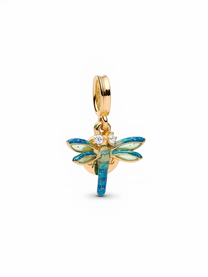 Dragonfly Double Dangle Charm