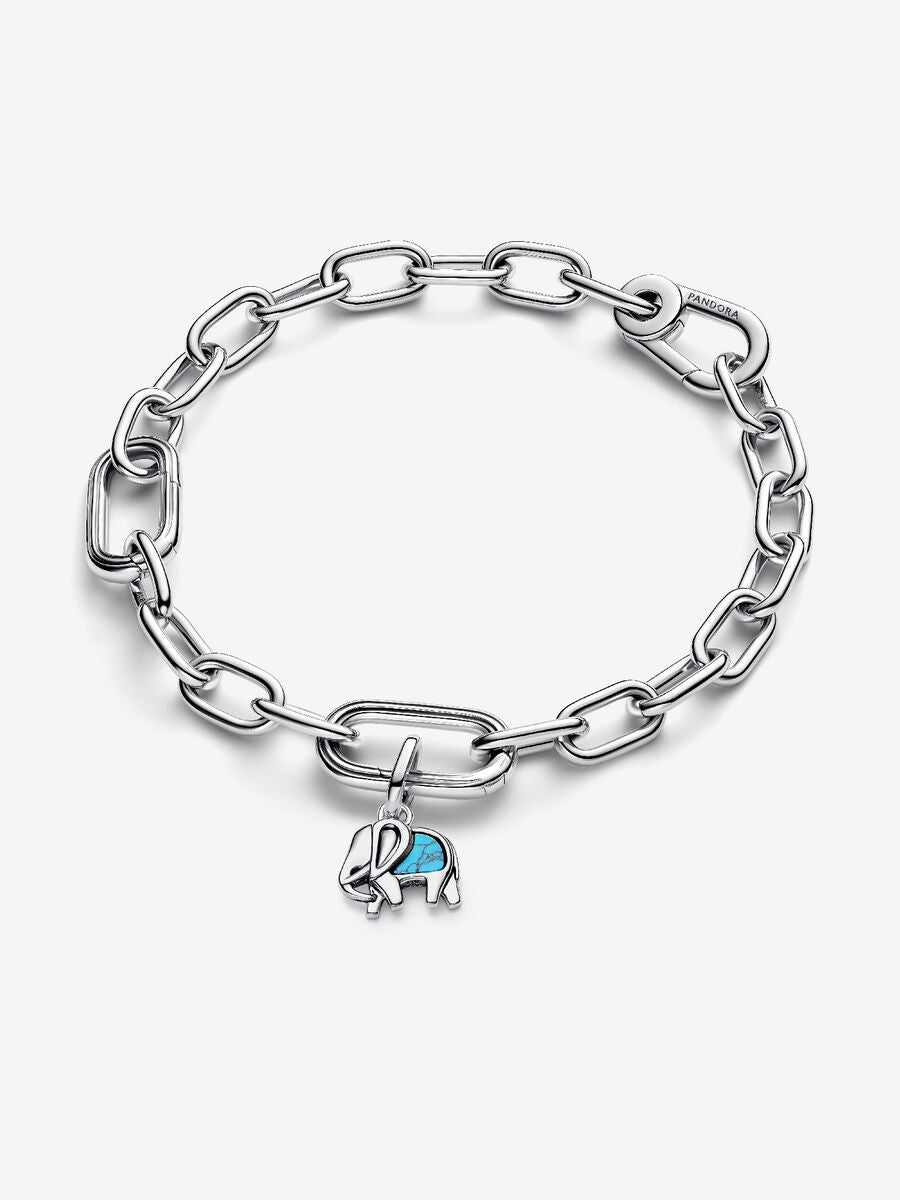 Turquoise-coloured Elephant Mini Dangle Charm