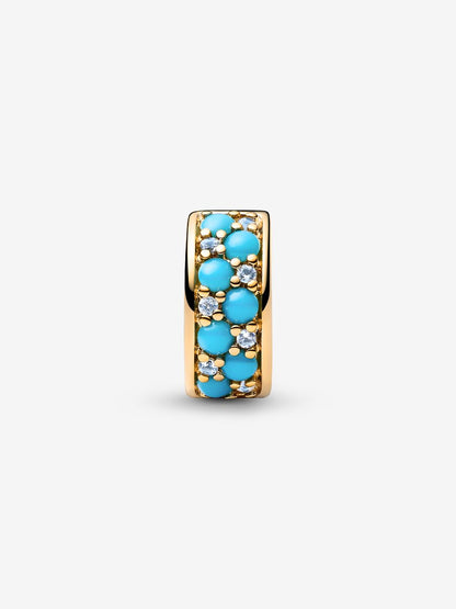 Aqua Blue Clip Charm