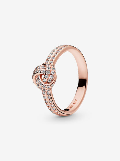 Shimmering Knot Ring