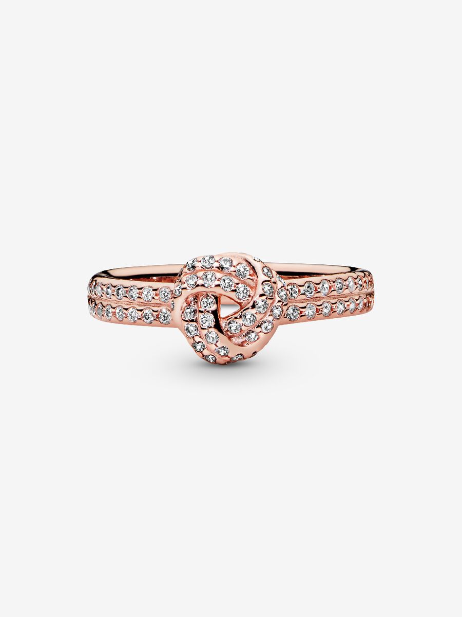Shimmering Knot Ring