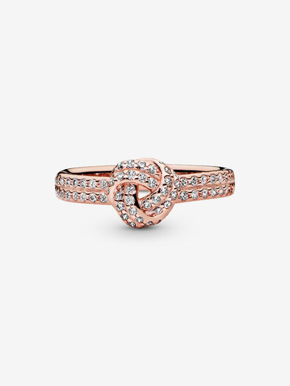 Shimmering Knot Ring