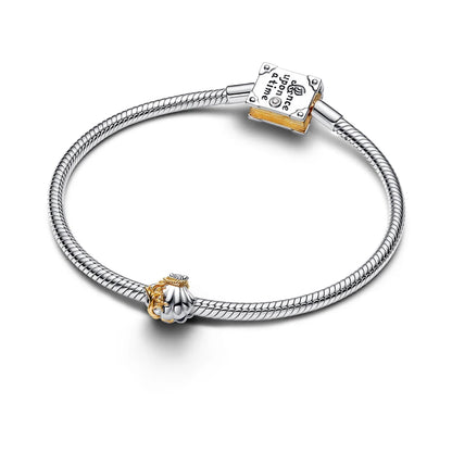 Disney Princesses Ariel Shell Lab-Grown Diamond Two-Tone Charm