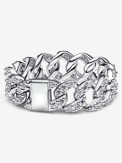 Pavé Cuban Chain Ring